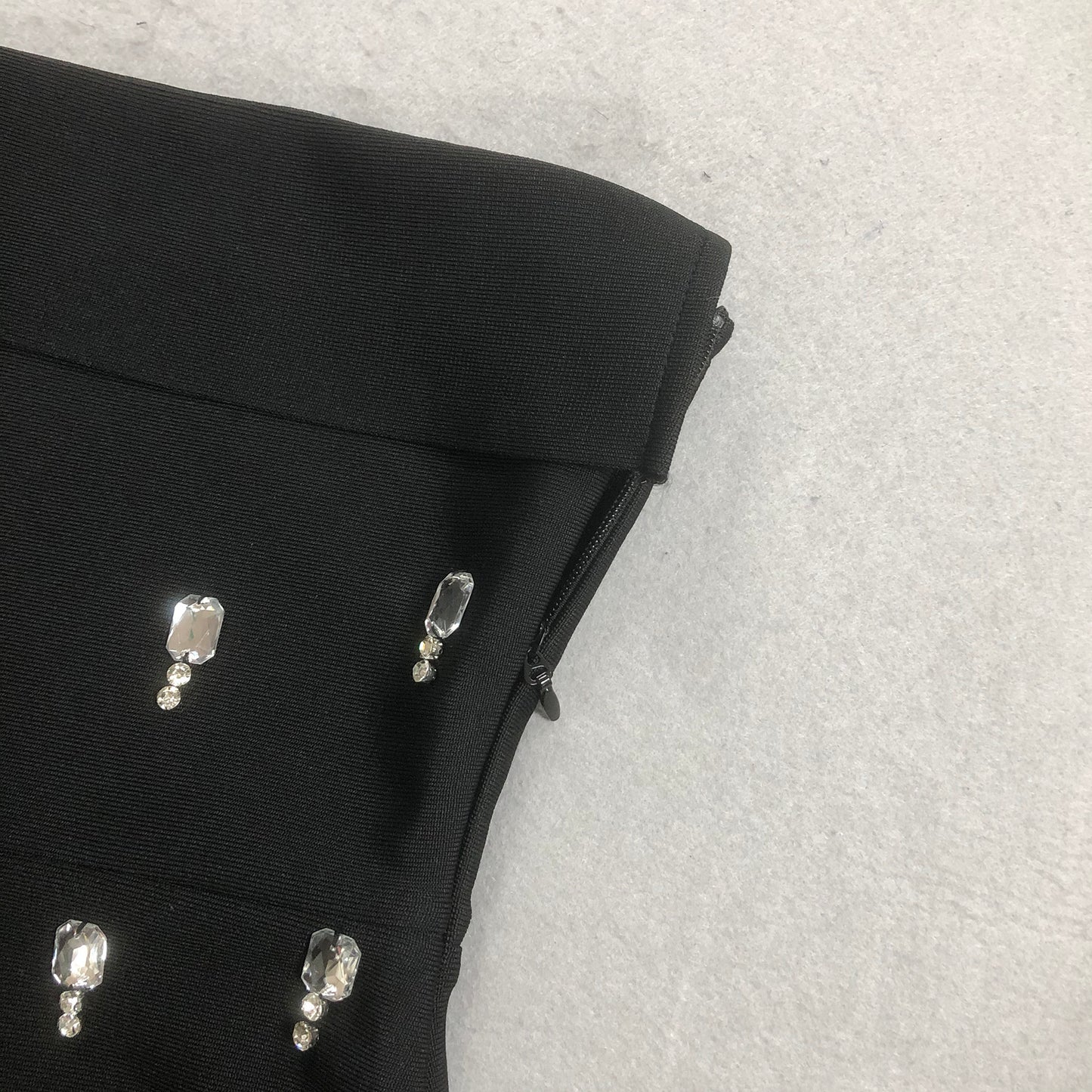 The Embellished Obsidian Gown