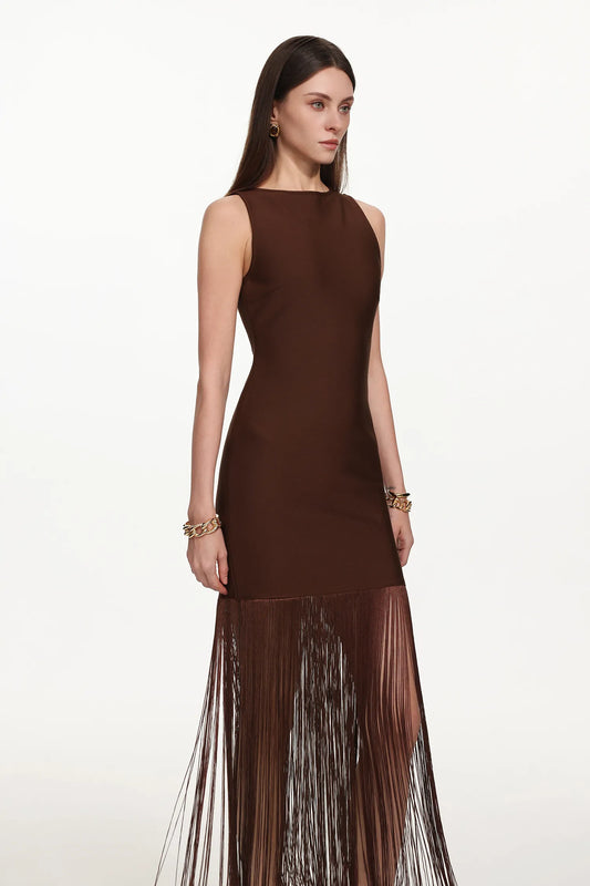 The Obsidian Cocoa Contour Gown