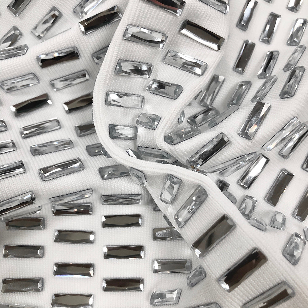 The Silver Reflaction Strapless Column.