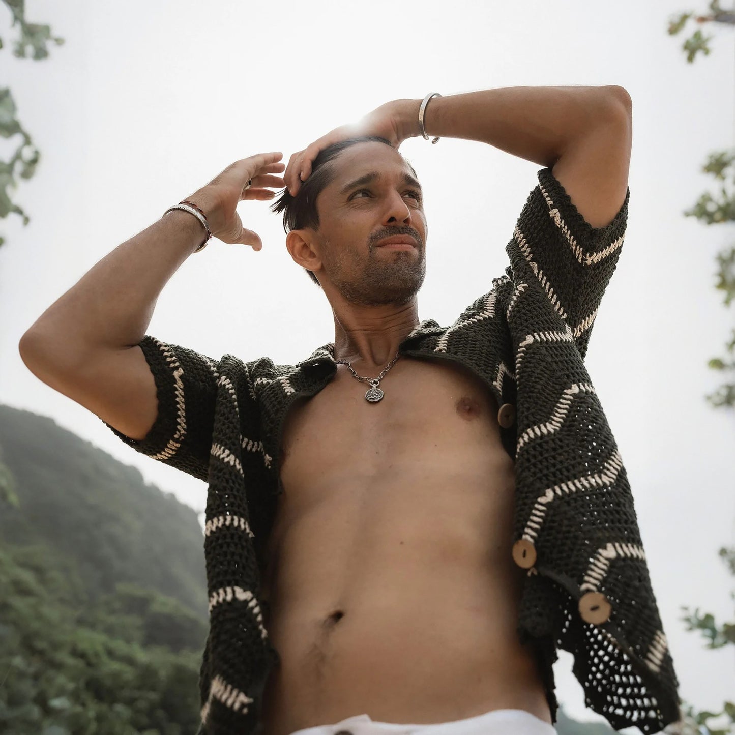 Couple Black and white striped Combo