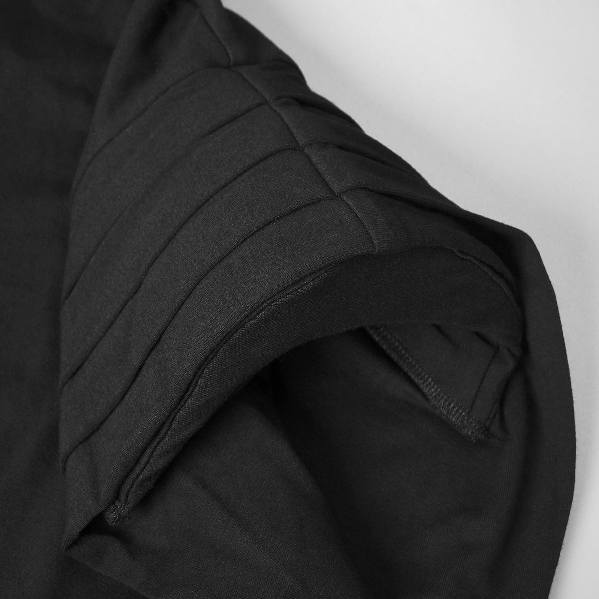 Avant-Garde Black High-Neck Evening Gown