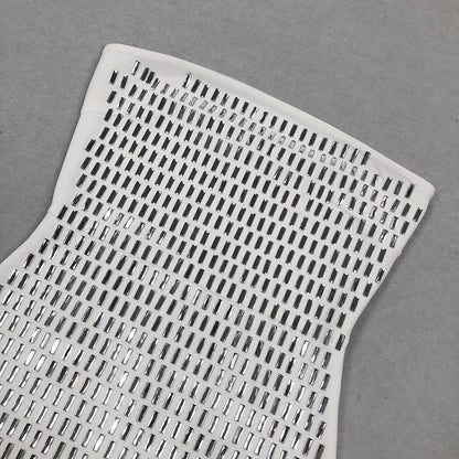 The Silver Reflaction Strapless Column.