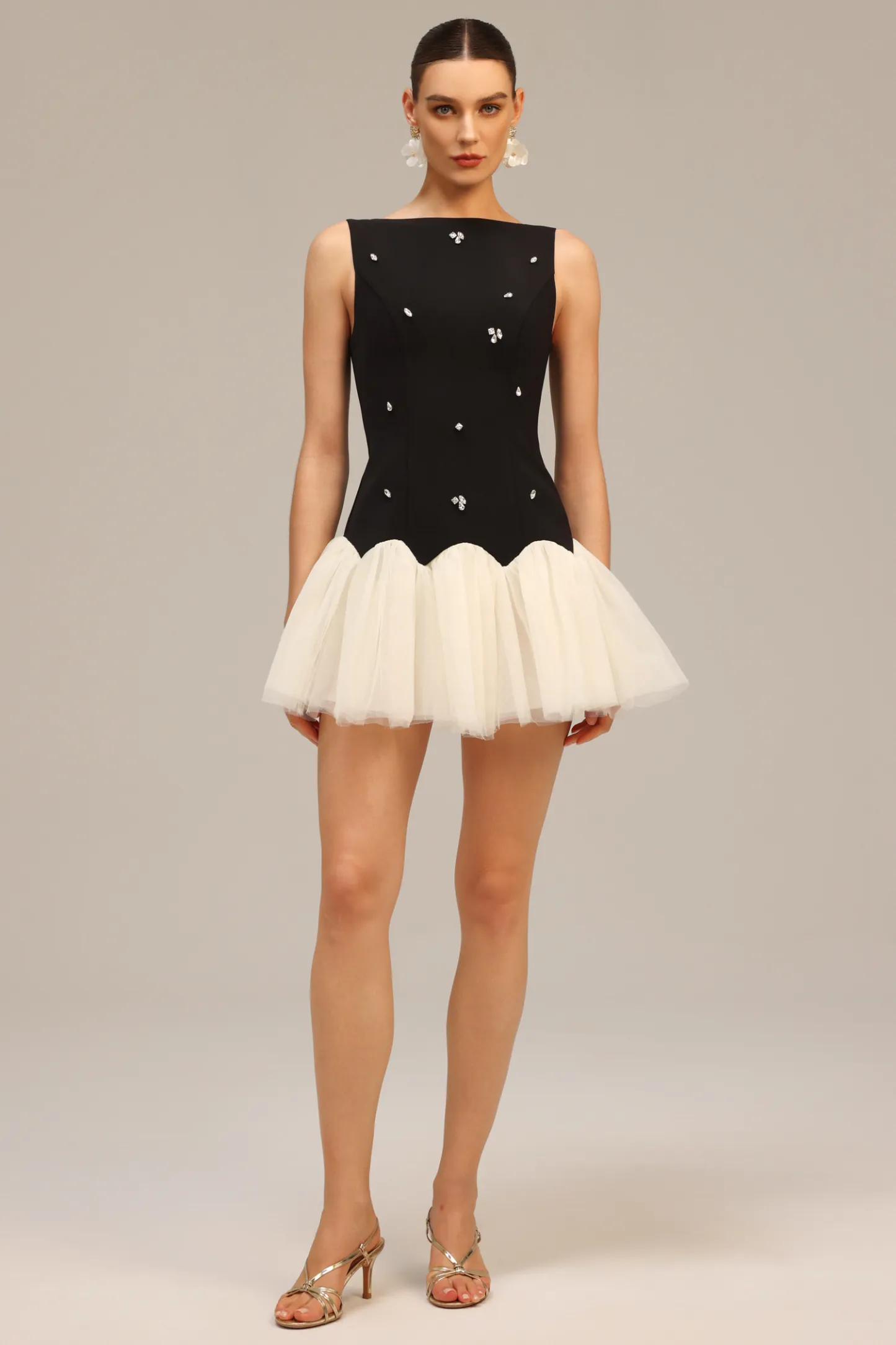 The Midnight Tulle Peplum Mini