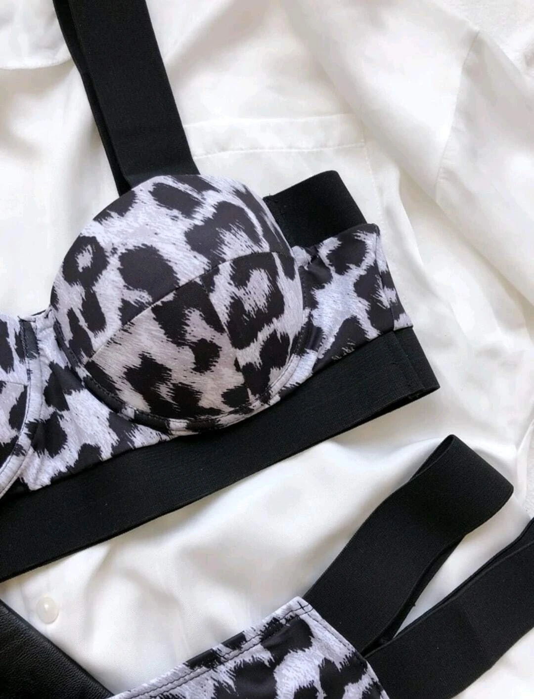 Animal Print Three Piece Set Bikini