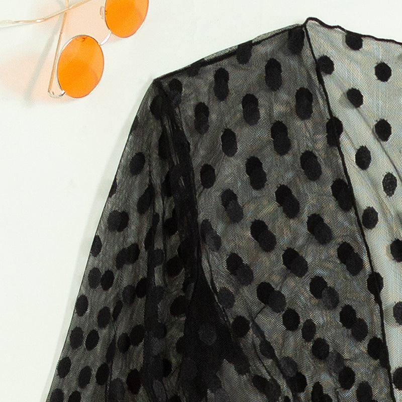 Black Robe & Bikini Set