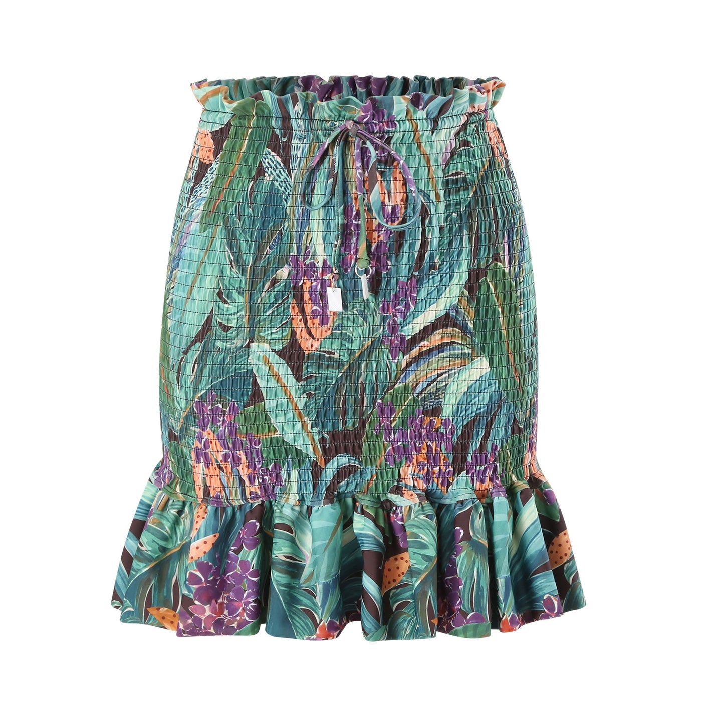 Multi colour bikini with skirt