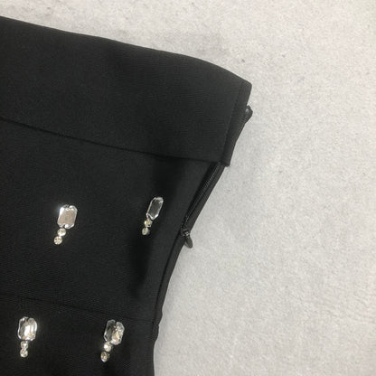 The Embellished Obsidian Gown