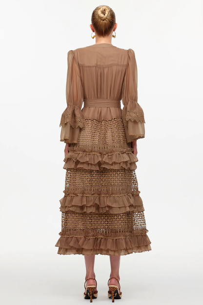 The Heirloom Russet Lace Maxi