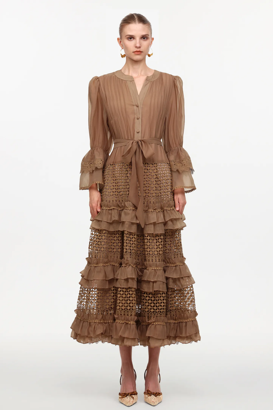 The Heirloom Russet Lace Maxi