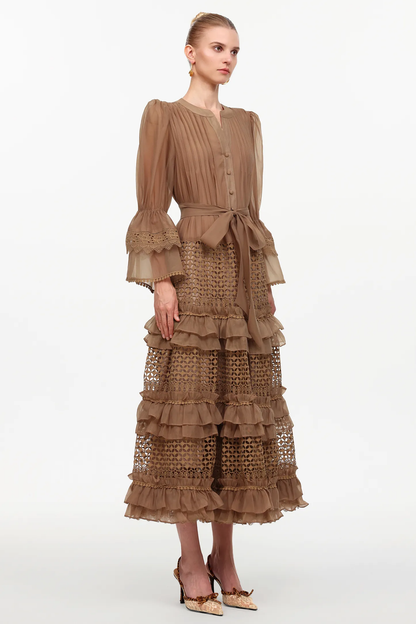 The Heirloom Russet Lace Maxi