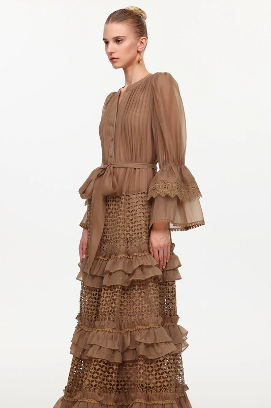 The Heirloom Russet Lace Maxi