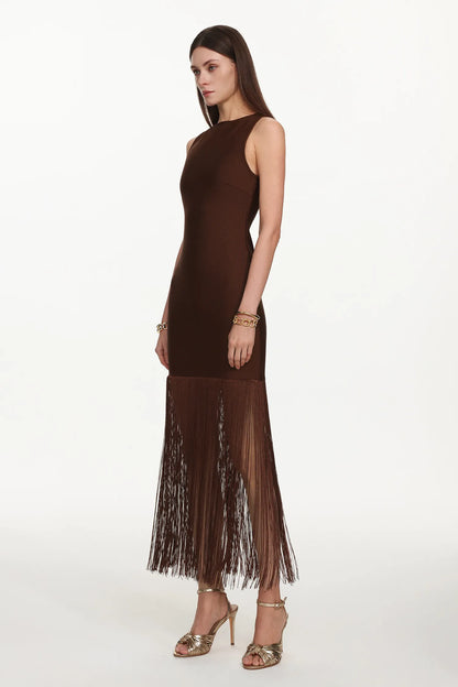 The Obsidian Cocoa Contour Gown