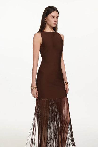 The Obsidian Cocoa Contour Gown
