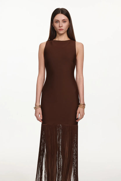 The Obsidian Cocoa Contour Gown