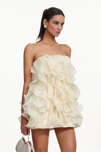 The Cloud Tulle Ruffle Mini
