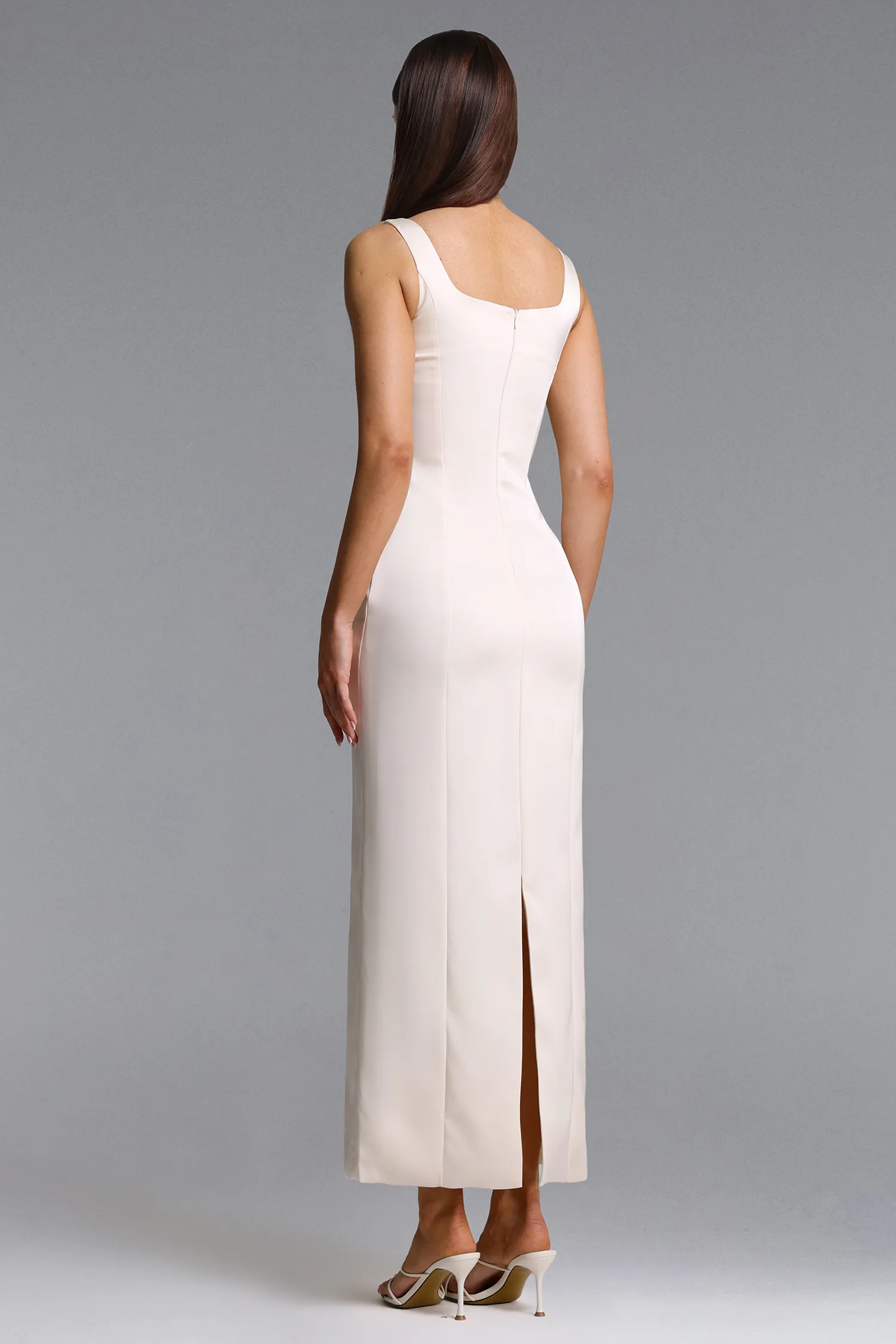 The Botanist’s Dream: Square-Neck Column Dress