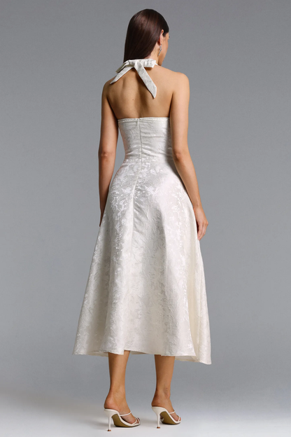 The Pearl Halter A-Line Midi