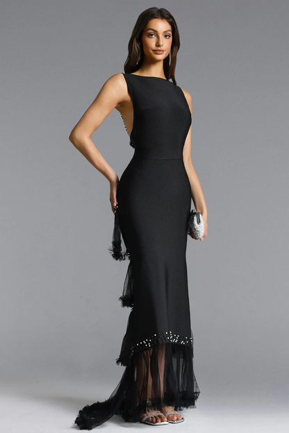 The Midnight Tulle Mermaid Gown