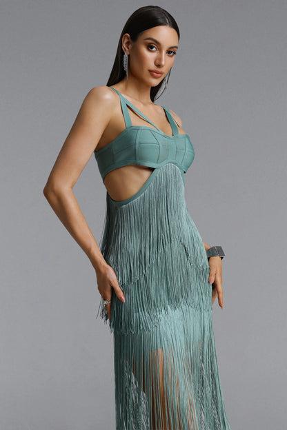 Crystal & Jewel Embellished Sweetheart Maxi Gown - Sky Blue (Copy)