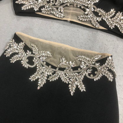 Regal Midnight Two-Piece Gala Gown