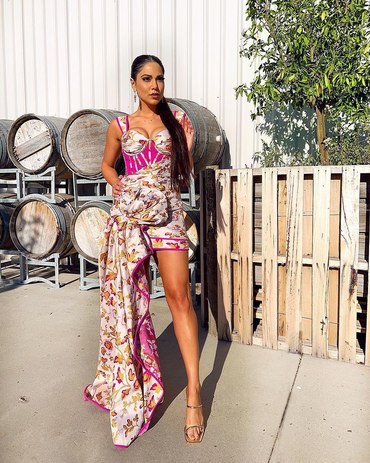 The Amalfi Drape Mini Gown