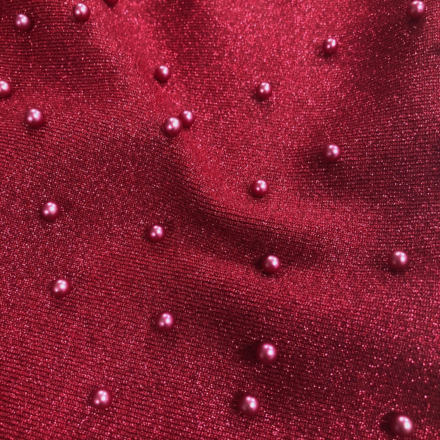 The Crimson Pearl Column Gown