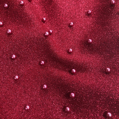 The Crimson Pearl Column Gown