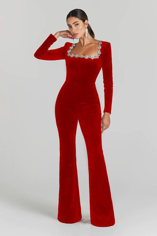 The Scarelet Velvet Jumpsuit