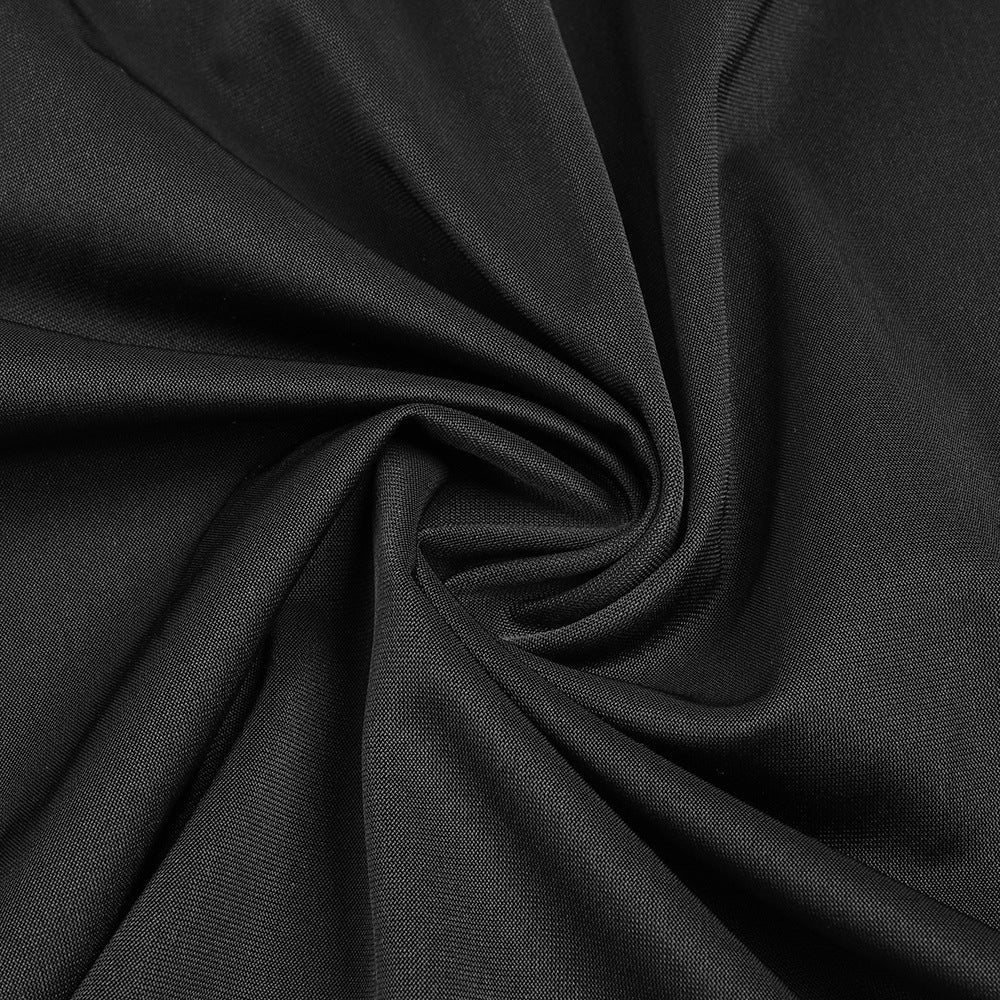 Thalia Draped Halter Maxi Gown with Plunging Neckline