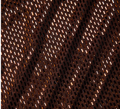 Metallic Bronze Cowl Neck Column Gown