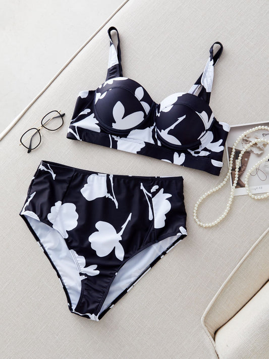 Plus size two piece bikini