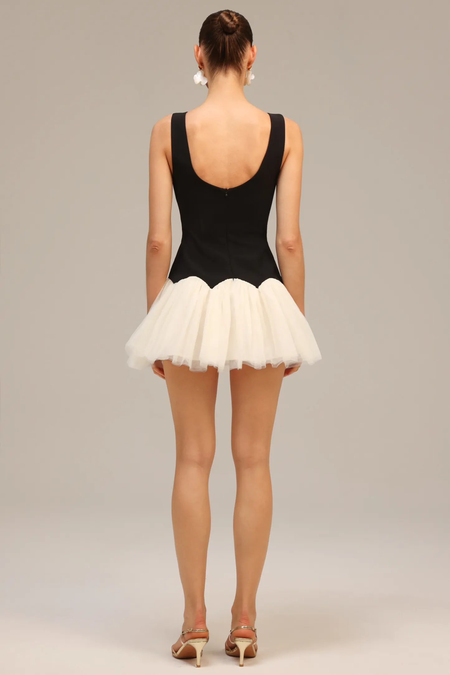 The Midnight Tulle Peplum Mini