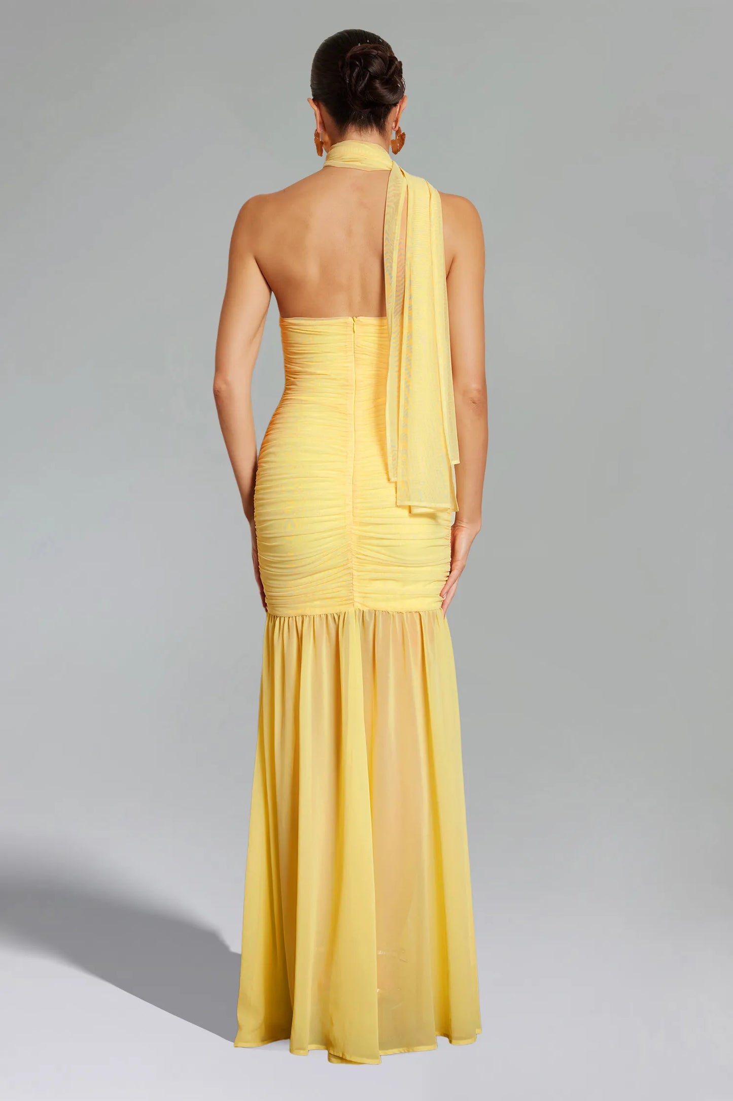 The Solstice Gilded Mesh Gown