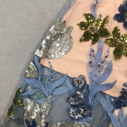 The Gilded Petal sheer Gown