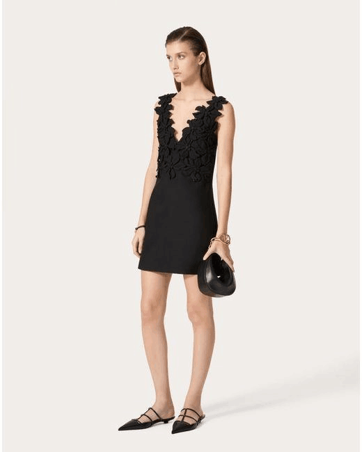 The Avant-Garde Onyx V-Neck Mini
