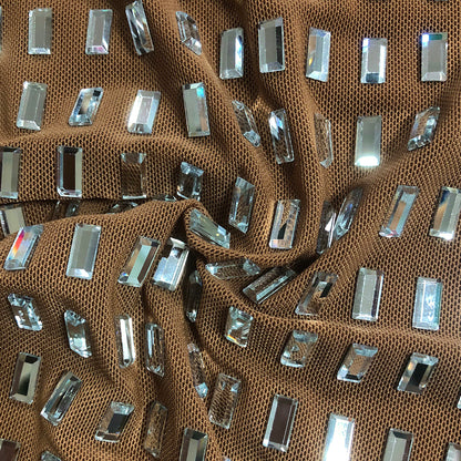 Metallic Mesh Gala Gown