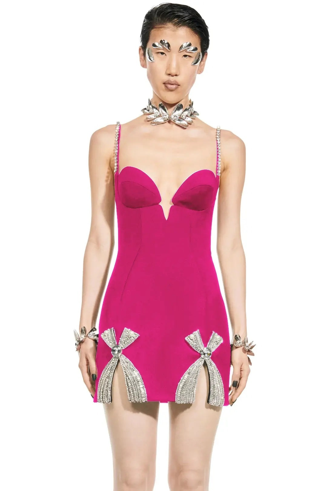 Magenta Muse Bow-Detail Cocktail