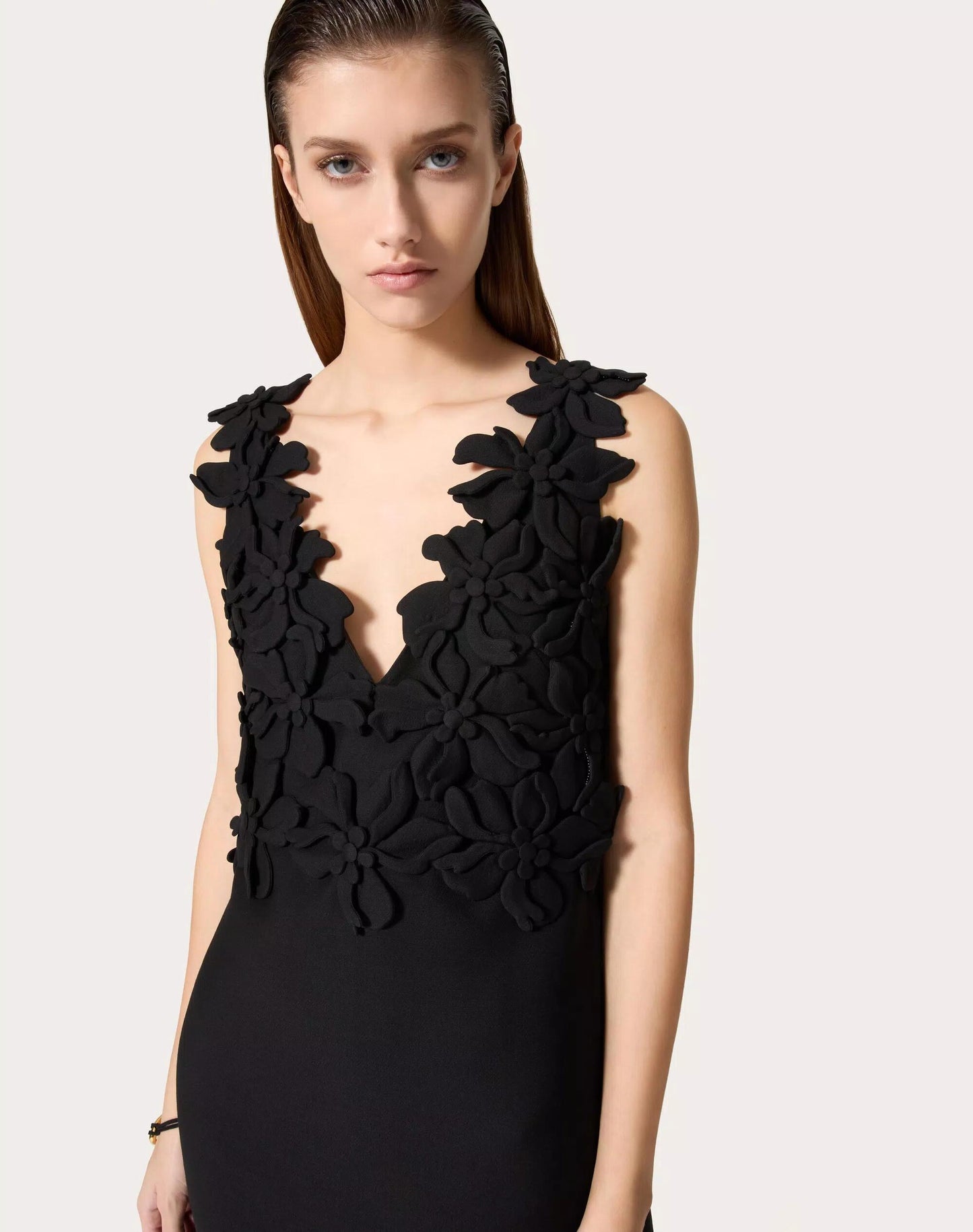 The Avant-Garde Onyx V-Neck Mini
