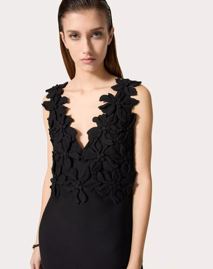The Avant-Garde Onyx V-Neck Mini