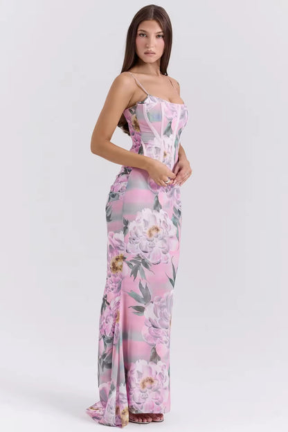 Grand Atelier Floral Pillar Dress"