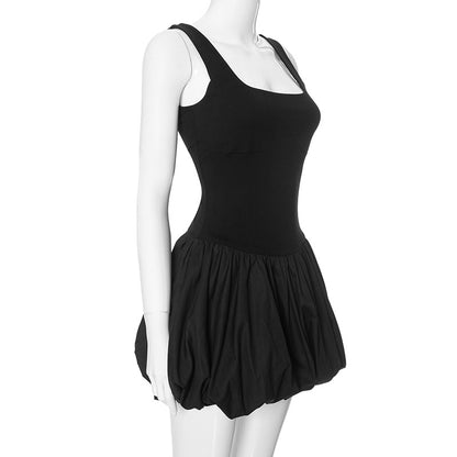 Black bowl short dress