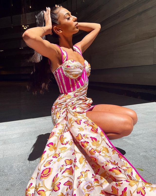 The Amalfi Drape Mini Gown