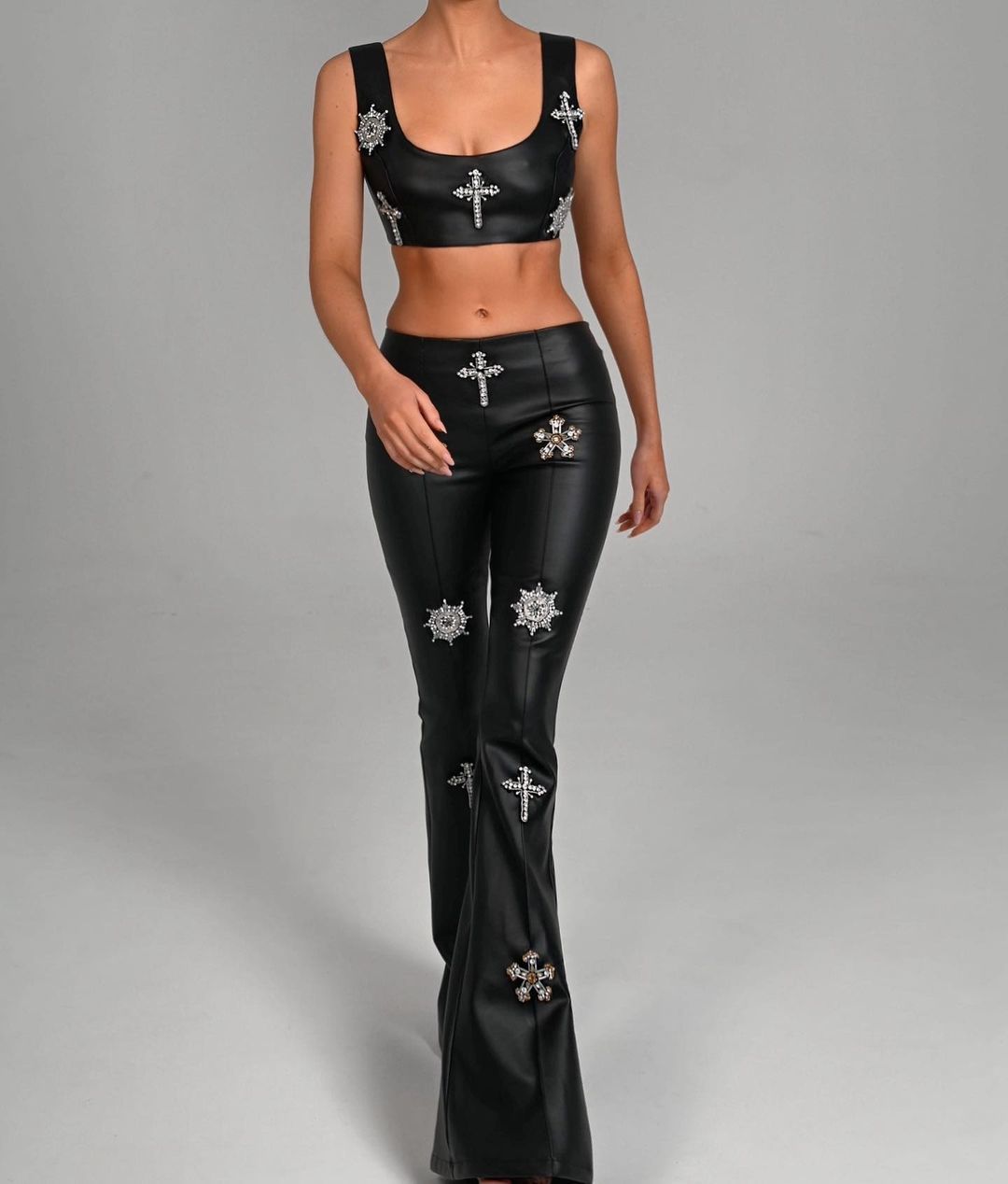 Radiant Strapless Crystal Corset Gown