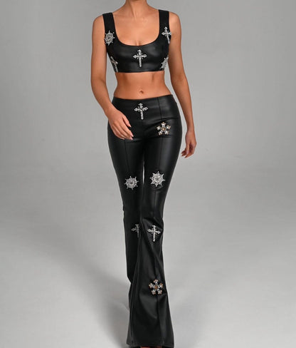 Radiant Strapless Crystal Corset Gown