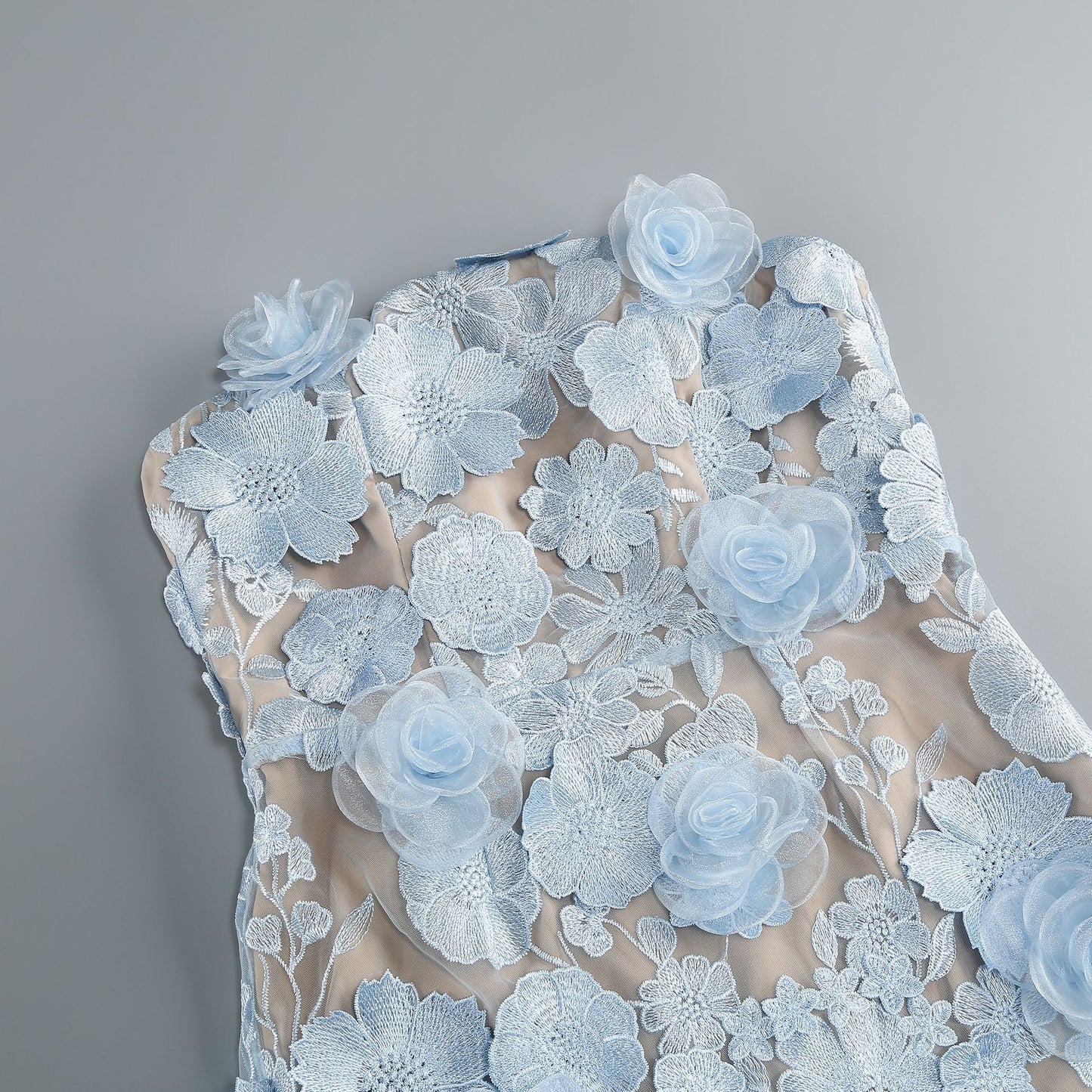 Ethereal Bloom Strapless Mini