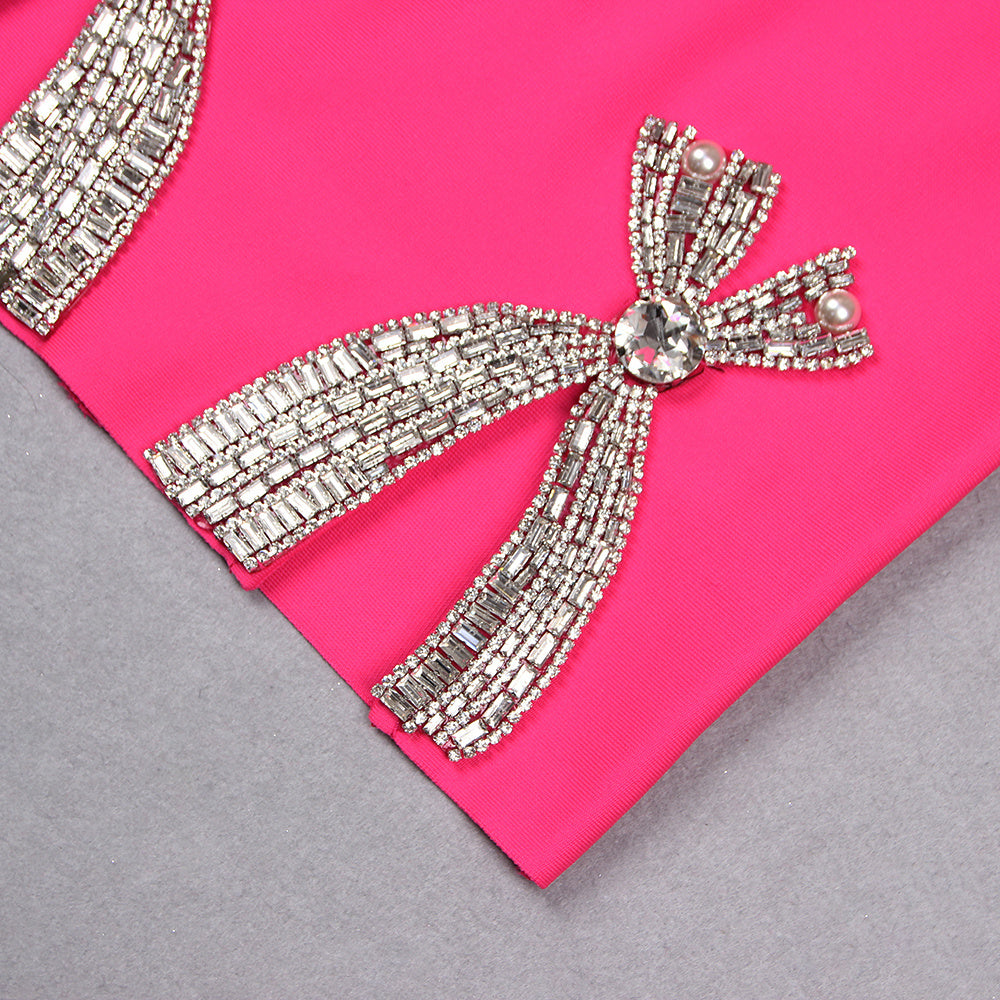 Magenta Muse Bow-Detail Cocktail
