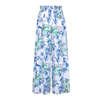 Three piece beachwear with pants