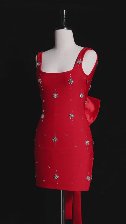 The Scarlett Crystal-Embellished Bow Mini